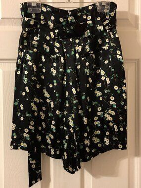 Fine Floral Print Shorts